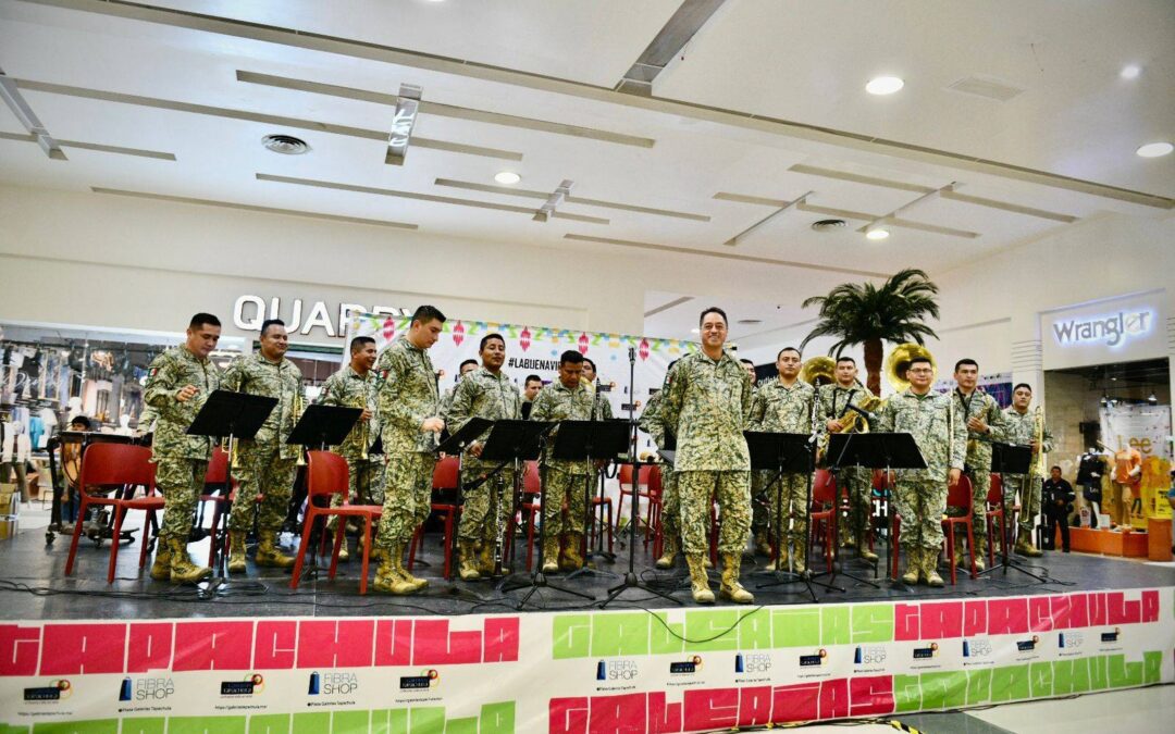 Se presenta la Banda de Música de la 7ª Región Militar en Tapachula