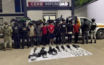 Detienen 22 personas en operativos realizados en distintos municipios de Chiapas