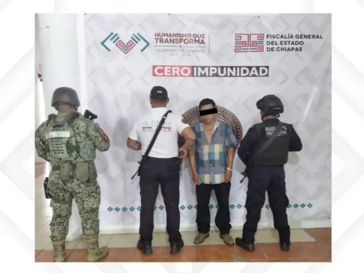 Detienen a presunto responsable de homicidio calificado en Benemérito