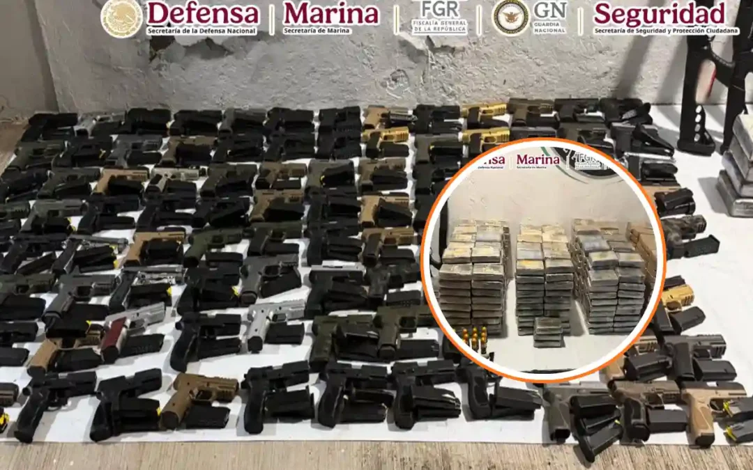 Cateo en Tapachula deja aseguramiento de 687 kilos de cocaína y arsenal oculto en tractocamión