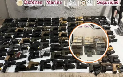 Cateo en Tapachula deja aseguramiento de 687 kilos de cocaína y arsenal oculto en tractocamión