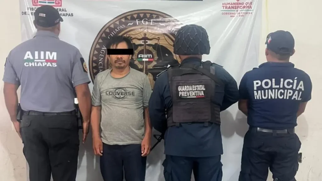 Violencia familiar agravada: FGE y SSP ejecutan orden de aprehensión en Simojovel
